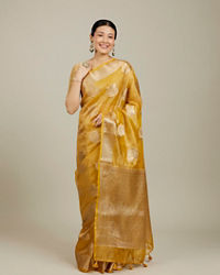 Mohey Women Mustard Yellow Enchantress Saree