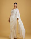 Mohey Women Ethereal Cream Organza Saree image number 0