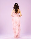 Mohey Women Effervescent Pink Organza Saree