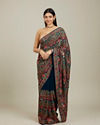 Azure Elegance Georgette Saree