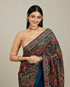 Mohey Women Azure Elegance Georgette Saree