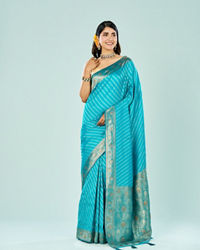 Mohey Women Sapphire Glow Traditional Saree