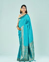 Mohey Women Sapphire Glow Traditional Saree