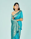 Mohey Women Sapphire Glow Traditional Saree