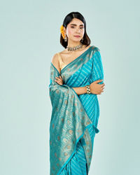 Mohey Women Sapphire Glow Traditional Saree