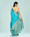Mohey Women Sapphire Glow Traditional Saree