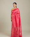 Mohey Women Pink Festive Charm Saree