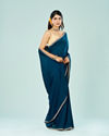 Mohey Women Elegant Blue Saree