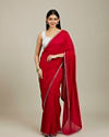 Mohey Women Red Radiance Silk Saree image number 0