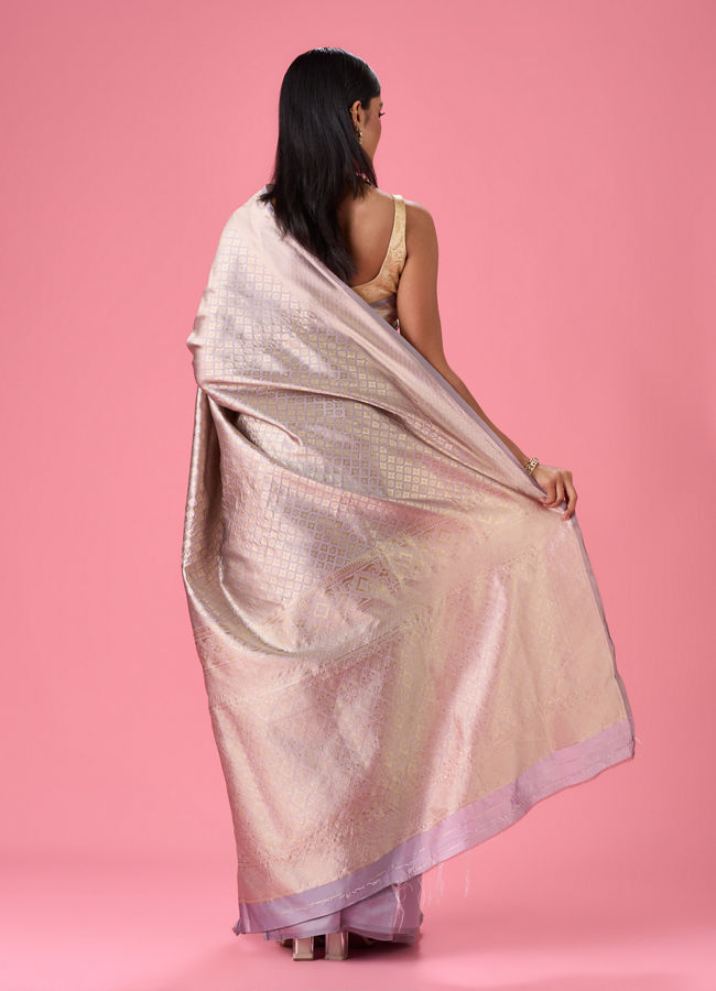 Mohey Women Lilac Rhapsody Saree