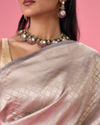 Mohey Women Lilac Rhapsody Saree