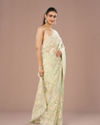 Mohey Women Enchanting Pista Green Saree