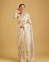 Mohey Women Cream Radiant Elegance Saree image number 0