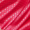 Rani Pink Dotted Patterned Saree with Peacock Zari Motifs on the Border