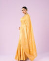 Mohey Women Sunshine Yellow Art Silk Saree