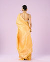 Mohey Women Sunshine Yellow Art Silk Saree
