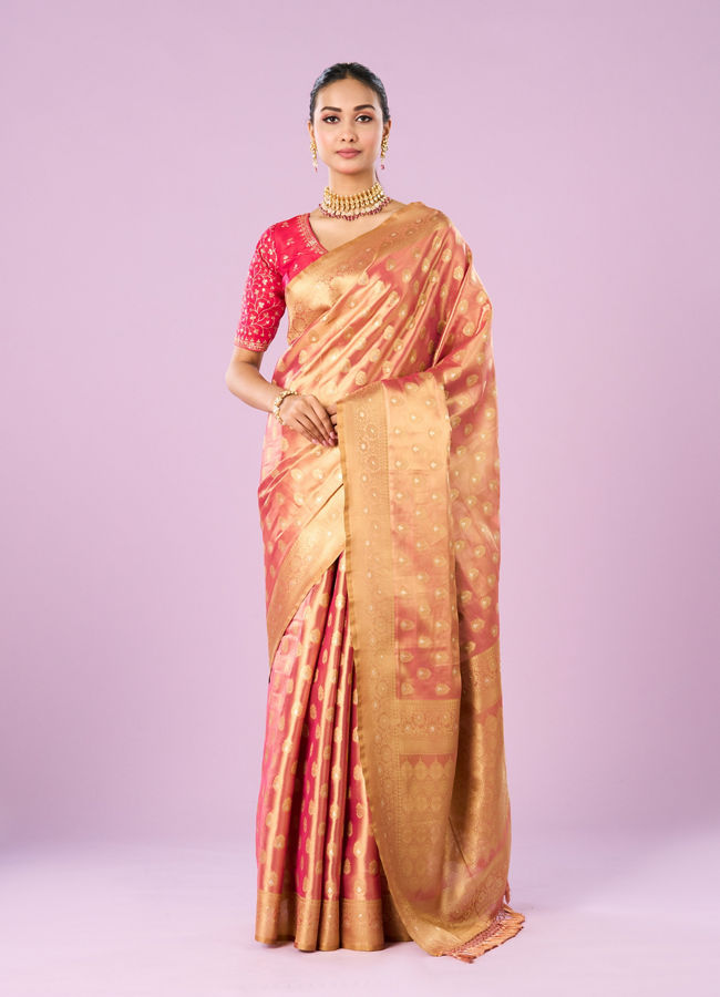 Mohey Women Ethereal Gajree Elegance Saree