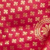 Rani Pink Floral Buta Patterned Saree with Intricate Bel Buti Borders