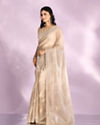 Mohey Women Fawn Elegance Organza Saree