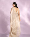 Mohey Women Fawn Elegance Organza Saree