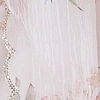 Snow White Floral Printed Saree with Scalloped Rhinestone Borders