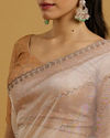 Mohey Women Ethereal White Elegance Saree image number 3