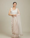 Opulent Cream Organza Saree