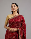 Mohey Women Maroon Enchantment Saree