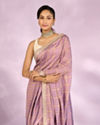 Mohey Women Purple Elegance Silk Saree