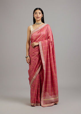 Mohey Women Pastel Pink Radiance Saree
