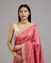 Mohey Women Pastel Pink Radiance Saree