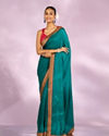 Mohey Women Ethereal Rama Green Saree