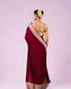 Mohey Women Maroon Majesty Women Saree