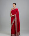 Mohey Women Pink Elegance Art Silk Saree