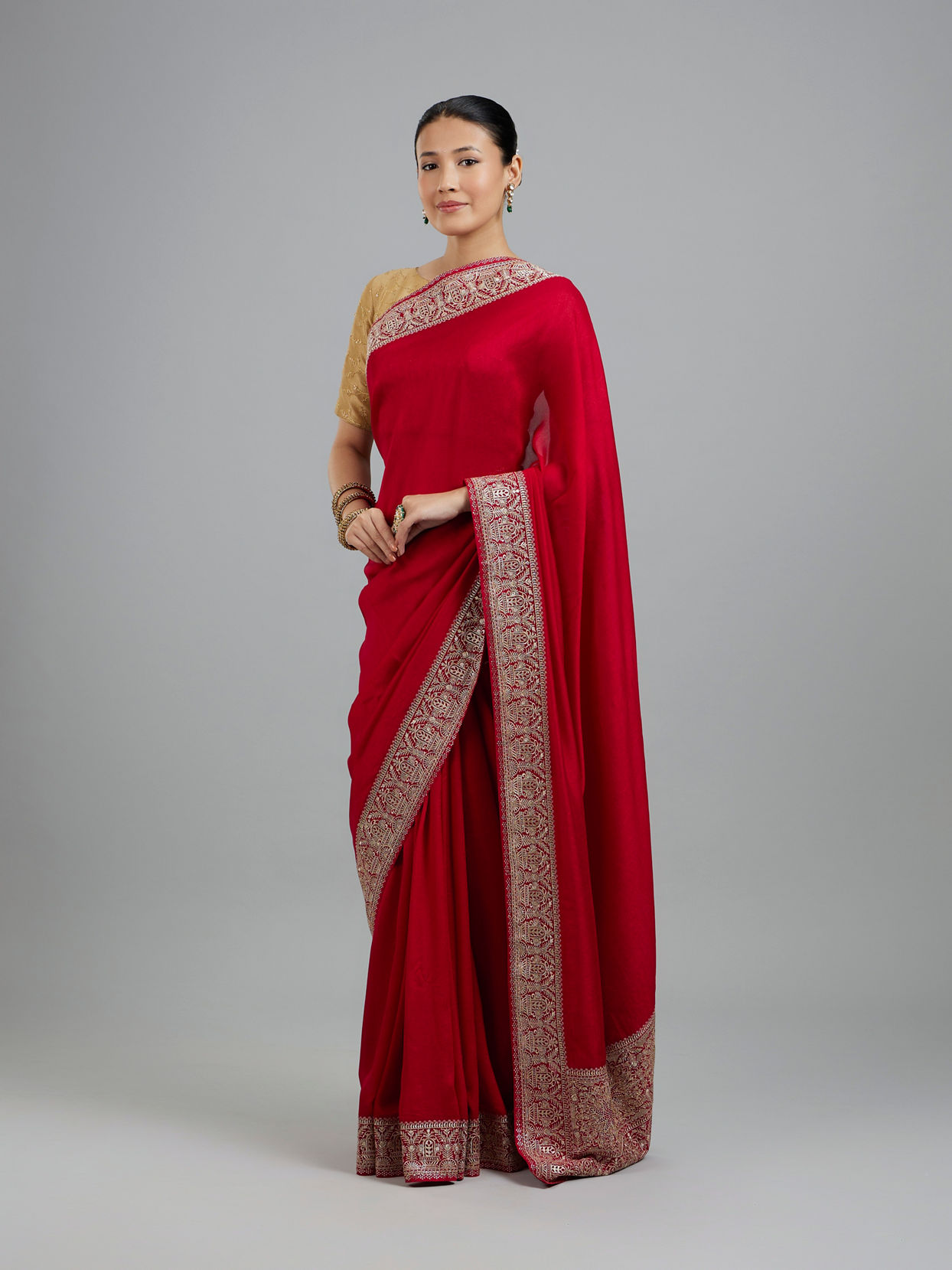 Mohey Women Pink Elegance Art Silk Saree