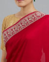 Mohey Women Pink Elegance Art Silk Saree