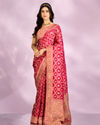 Pink Art Silk Bridal Saree
