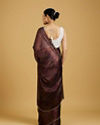 Mohey Women Enchant Wine Chinon Saree image number 4