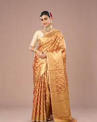 Mohey Women Peach Bliss Traditional Saree