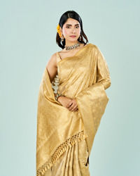 Mohey Women Enchanting Beige Saree