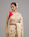 Mohey Women Cream Elegance Saree