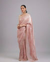 Mohey Women Pink Elegance Chinon Saree