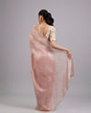 Mohey Women Pink Elegance Chinon Saree
