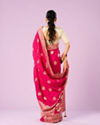 Mohey Women Gorgeous Pink Elegance Saree