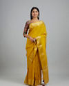 Mohey Women Radiant Mustard Yellow Saree