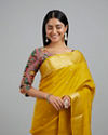 Mohey Women Radiant Mustard Yellow Saree