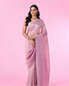 Mohey Women Radiant Purple Organza Saree