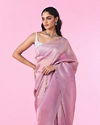 Mohey Women Radiant Purple Organza Saree