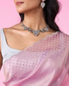 Mohey Women Radiant Purple Organza Saree