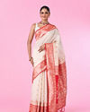 Festive Charm Cream Saree